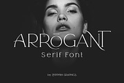 Arrogant Font, a Serif Font by Graphicdome (Thumbnail 1 of 24)