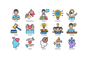 85 Core Values Icons - Vivid Series, an Icon by Flat Icons (Thumbnail 6 of 10)