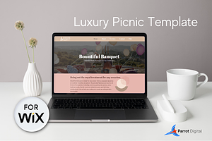 Luxury Picnic Website for Wix, a Landing Page Template by Parrot Designs