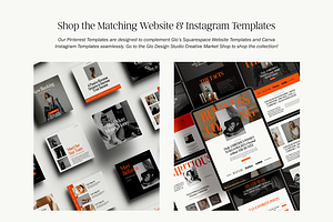 Luxury Canva Pinterest Templates