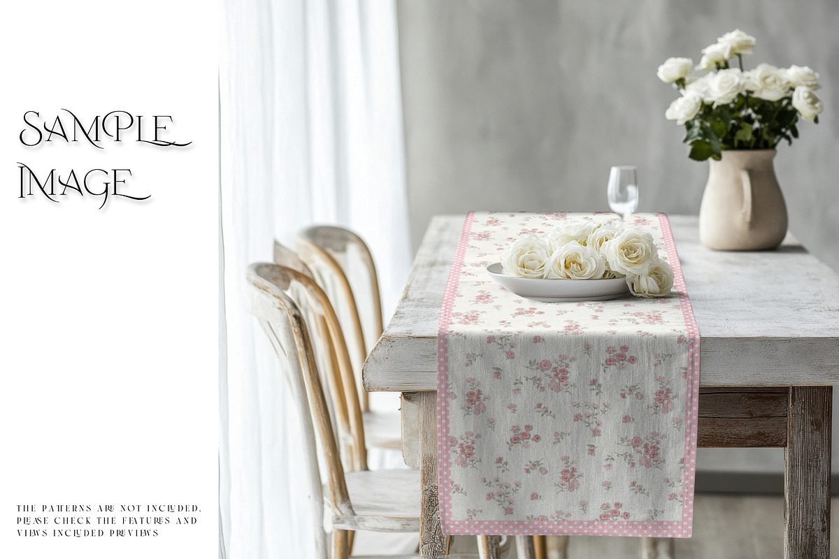 Table Runner with Smart Objects, a Product Mockup by mock-ups (Photo 6 of 13)