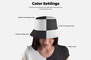 7 Bucket Hat Mockups, a Hat Mockup by Grow Design Craft Studio (Thumbnail 2 of 7)