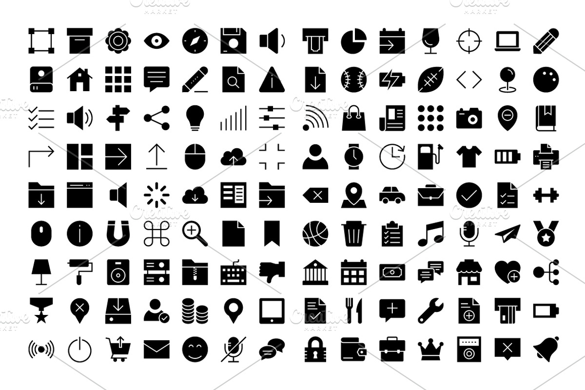 350 iOS & Web User Interface Icons, an Icon by Dinosoftlabs