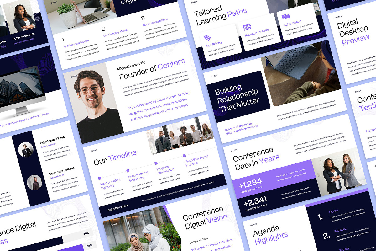 Conference Digital Google Slides, a Presentation Template by rgbryand (Photo 6 of 7)