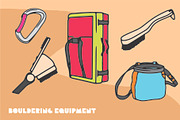 Climbing Assets & Icons set, an Object Graphic by Salty Sweet Creative (Thumbnail 4 of 4)