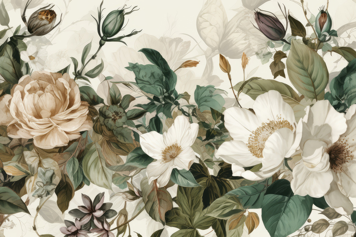 Victorian Flowers. 40 images, a Decorative Illustration by Handmadefont (Photo 8 of 11)