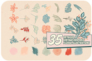 Vintage Tropical Floral Bundle, an Object Graphic by Phosphorus Design Co. (Thumbnail 3 of 8)