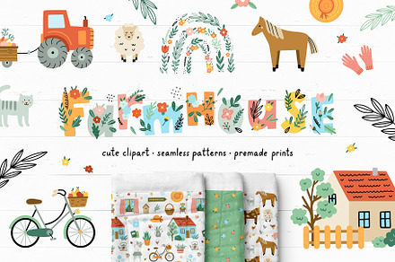 Farmhouse Illustrations & Patterns