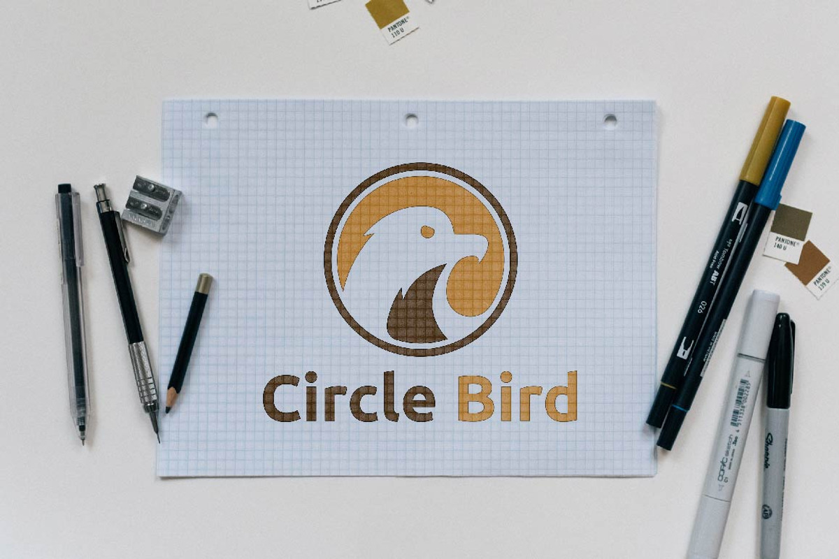 Circle Eagle Hawk Falcon Bird Logo, a Branding & Logo Template by jongcreative (Photo 2 of 3)
