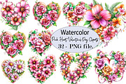Pink Heart Valentine's Day Clipart, a Seasonal Illustration by SVGArt (Thumbnail 1 of 5)