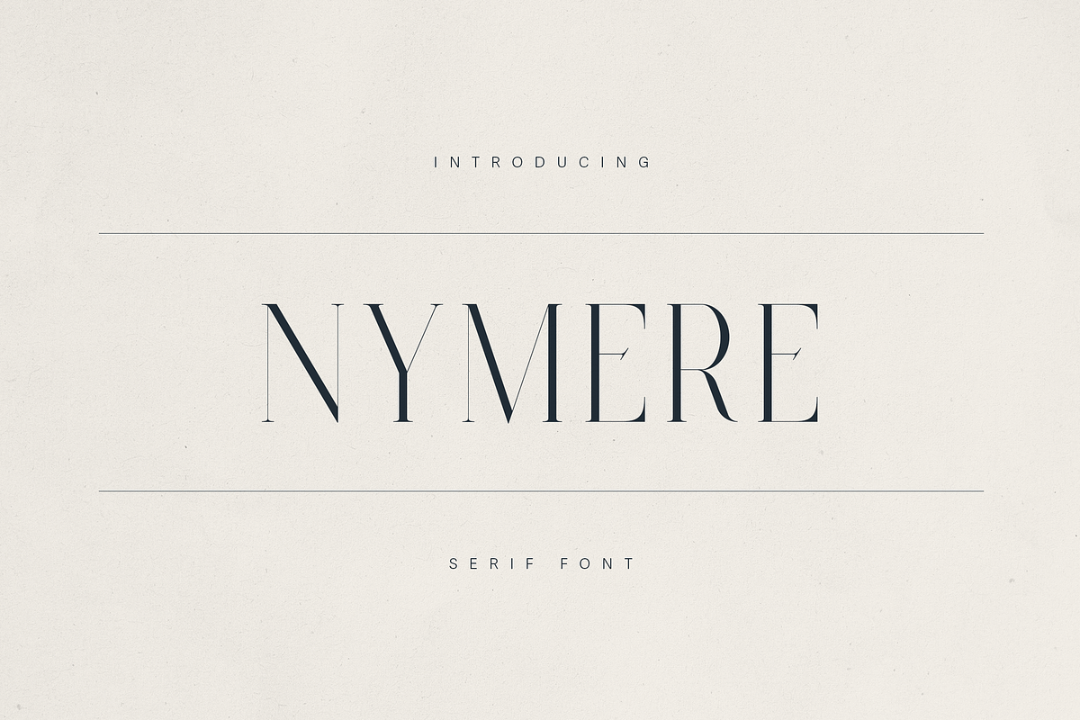 Nymere – A Modern High-Contrast Font, a Serif Font by Only Fonts (Photo 1 of 11)