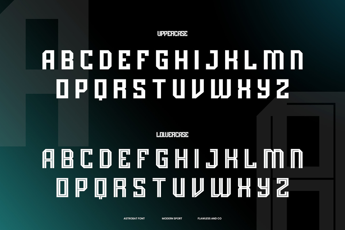 Astrobat - Sport Display Font, a Font by Flawless And Co (Photo 8 of 10)