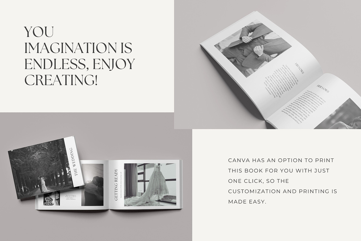 CANVA Wedding Photo Book Template, a Magazine Template by Jay Luxe Creative (Photo 5 of 7)