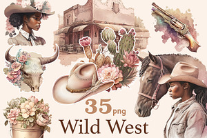 Cowgirl Clipart Western Clipart