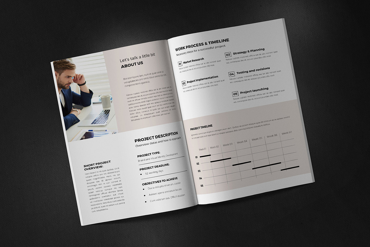 Canva Project Proposal Template, a Marketing Template by Sabin (Photo 5 of 6)