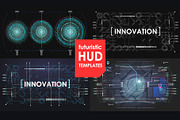 Futuristic Hud templates. Cyberpunk., a Technology Illustration by Andrew_Derr (Thumbnail 1 of 3)