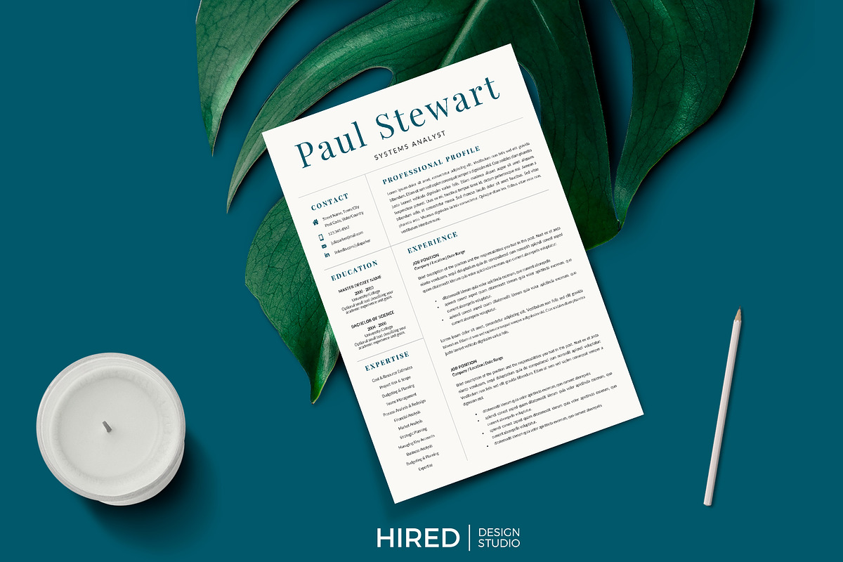 Systems Analyst Resume and Cover L., a Resume Template by HIRED Design Studio (Photo 11 of 11)