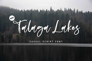 Talaga Lakes - Casual Script Font