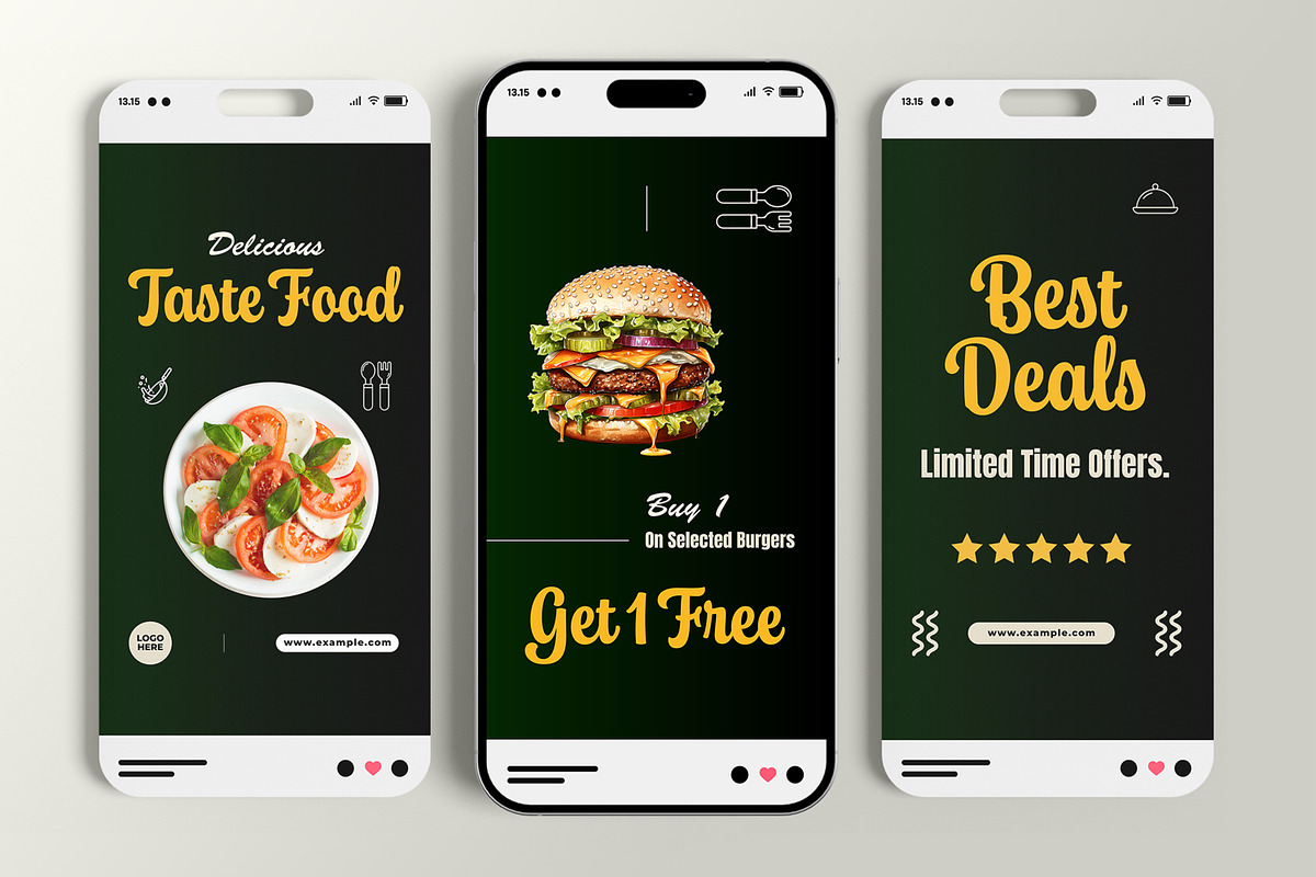 Fast Food Restaurant Story Template, a Social Media Template by MightyDesign (Photo 2 of 6)
