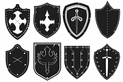 Medieval Shield Silhouette Bundle, an Illustration by balal (Thumbnail 4 of 10)