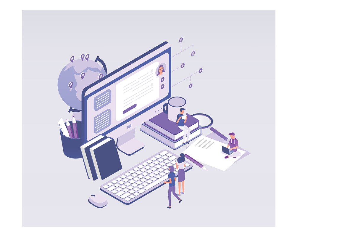 Online education concept, an Education Illustration by Good Studio (Photo 2 of 3)