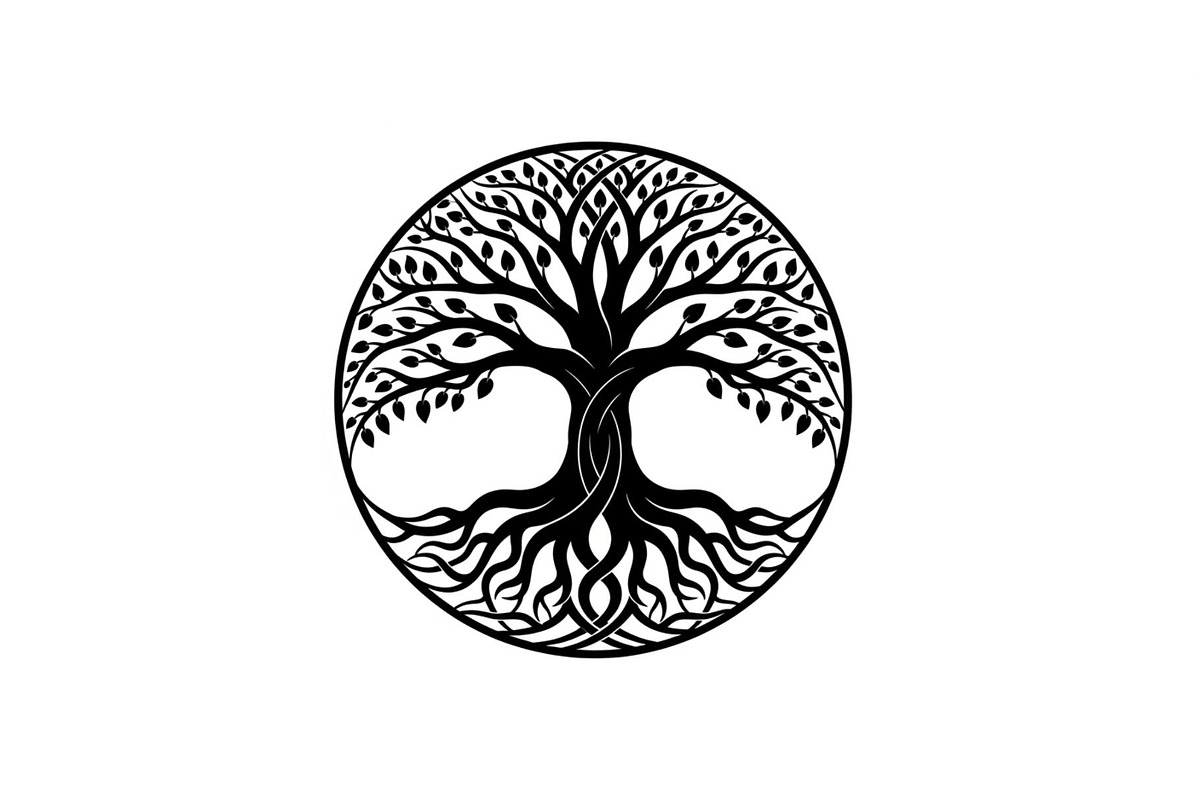 Tree of Life Circle SVG Bundle, an Illustration by Gfx_Store (Photo 38 of 50)