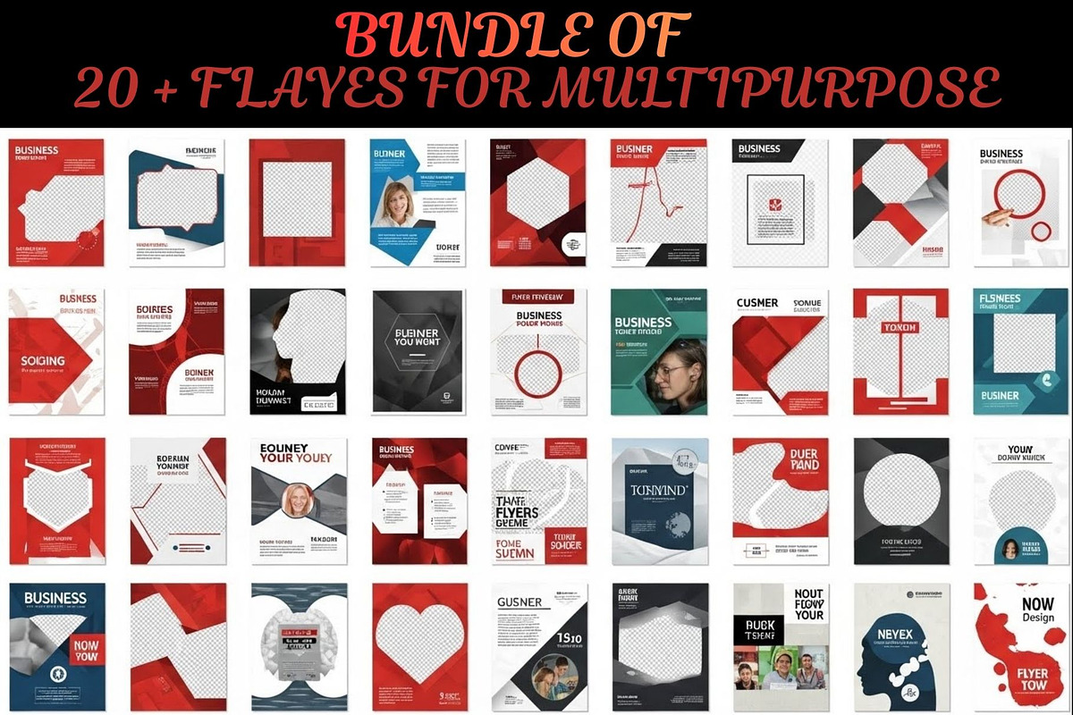 20 Editable Flyer Templates, a Social Media Template by Aban's World (Photo 4 of 4)