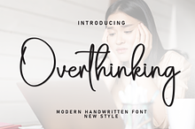 Overthinking | Script Font