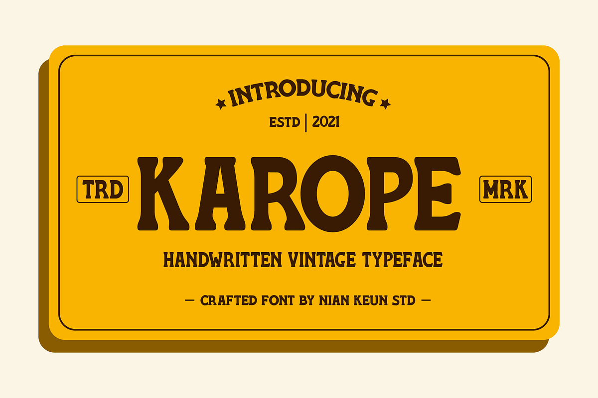Karope, a Sans Serif Font by Nian Keun Studio (Photo 1 of 10)