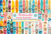 Summer Brushstroke Clipart, an Illustration by DreamCafeArt (Thumbnail 1 of 8)