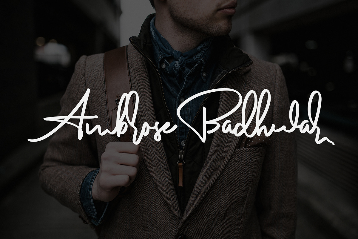 Anderfont - a Signature Font preview 5