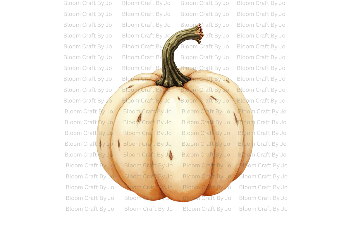 White Ghost Pumpkin, a Decorative Illustration by Bloom Craft Creations (Photo 3 of 12)