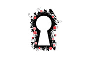 Floral Keyhole Frame SVG Bundle, an Illustration by Designs_River (Thumbnail 24 of 31)
