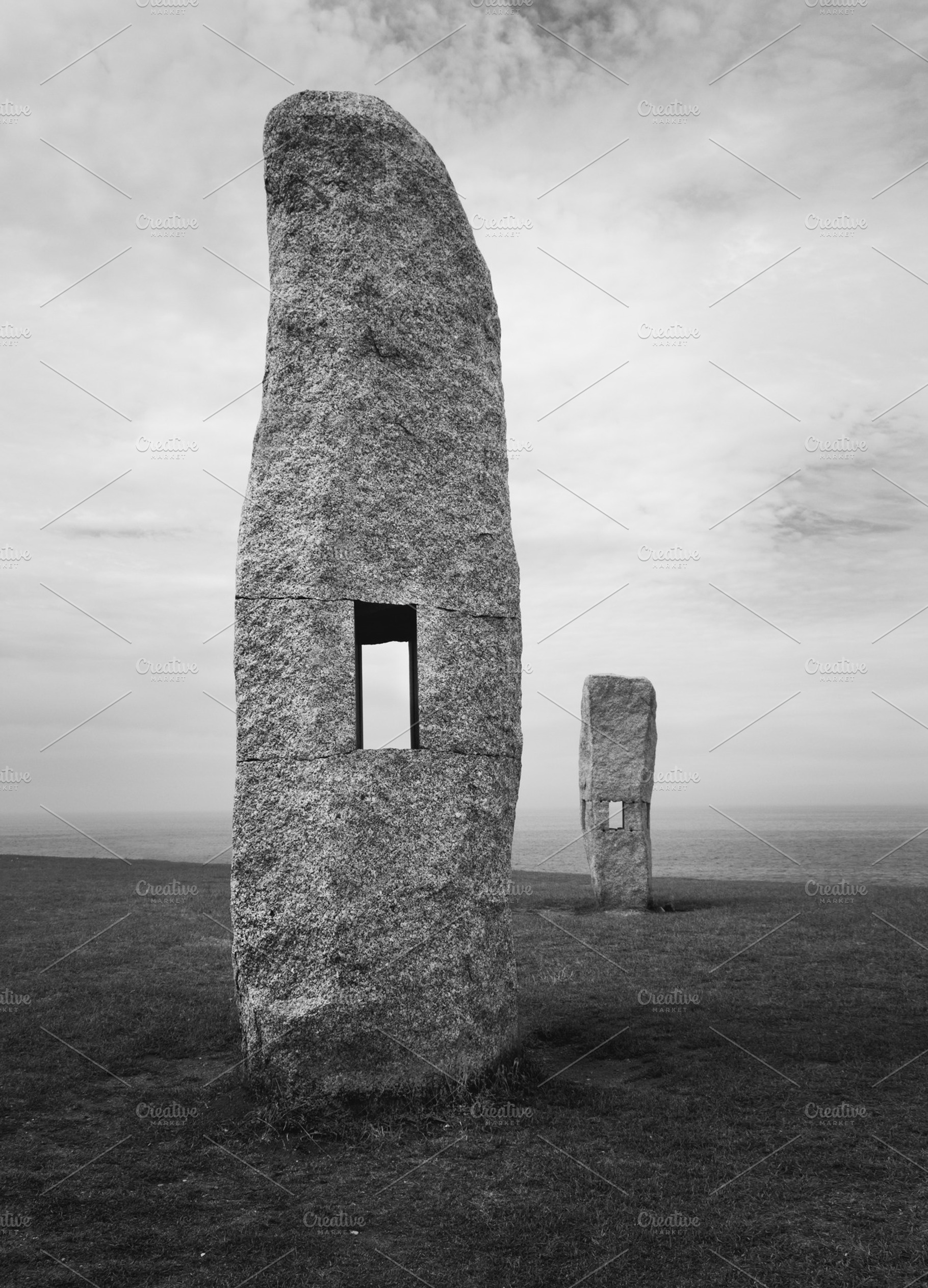 Megalithic stones featuring celtic culture, cemetery, and column, a Nature Photo by Geasuha
