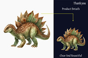 Dinosaurs Watercolor Clipart, an Illustration by designcity5 (Thumbnail 5 of 5)