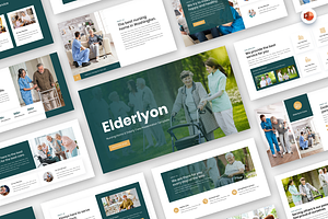 Nursing & Elderly Care PowerPoint, a Presentation Template by Biwarastudio