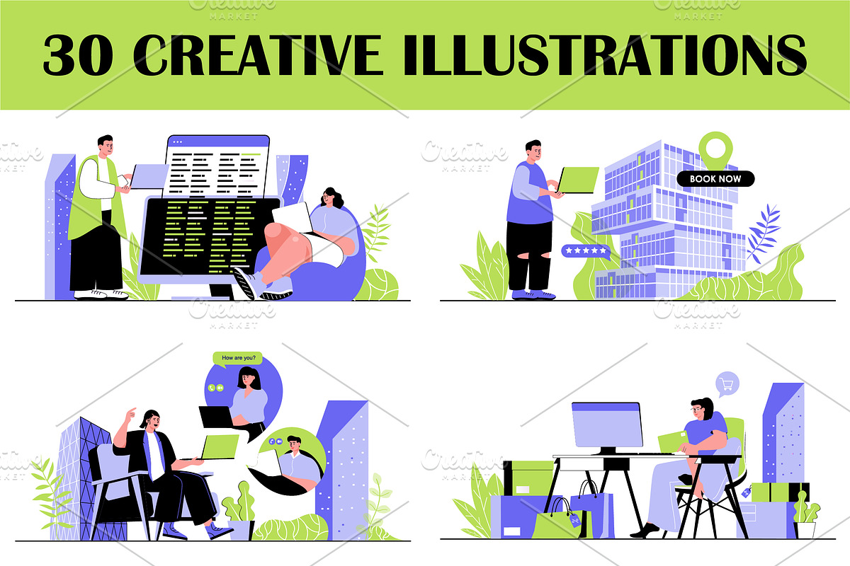 30 Creative Concept Illustrations, a Person Illustration by alexdndz (Photo 1 of 9)