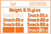 Snack Bite font, a Font by weknow (Thumbnail 7 of 8)