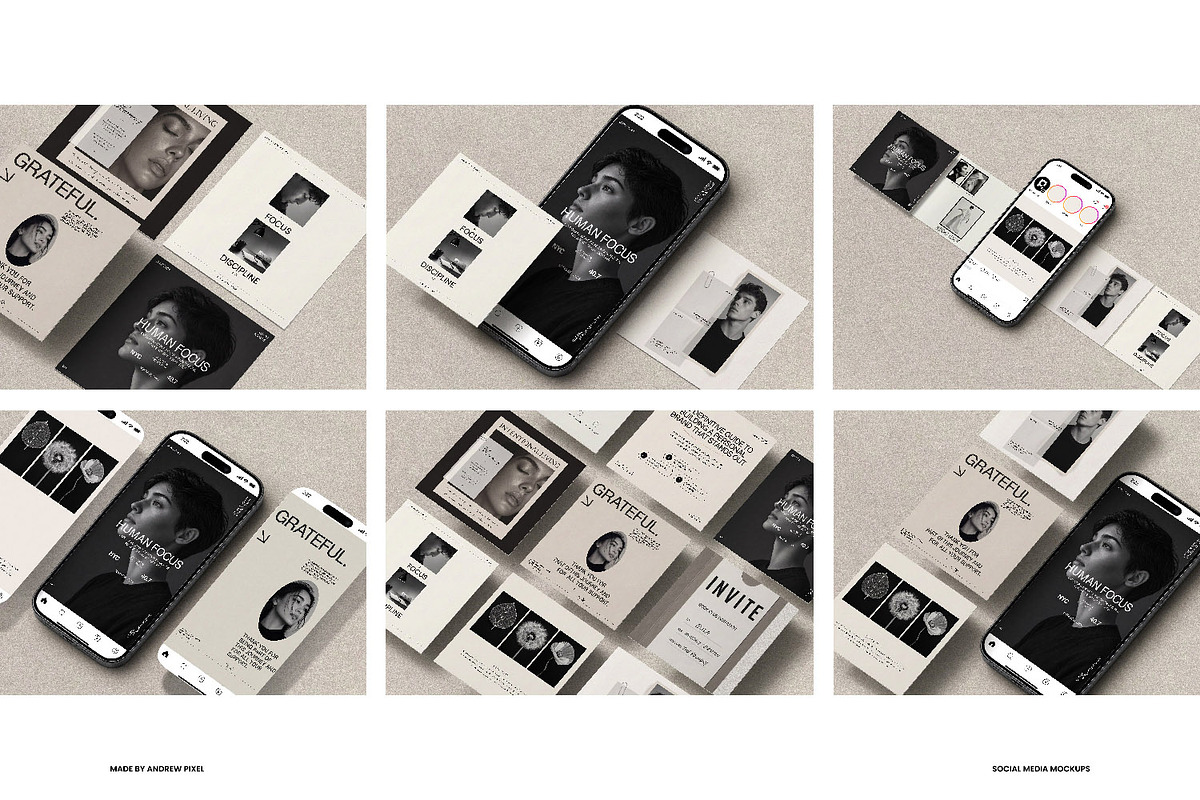 EDITION - Social Media Mockups, an iPhone Mockup by AndrewPixel (Photo 7 of 15)