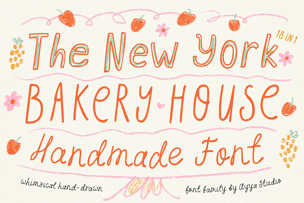 Handwritten New York Vintage Font, a Handwritten Font by Ayya Studio (Photo 1 of 15)