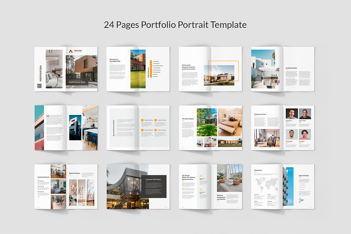 Architeo Portfolio Canva Bundle, a Brochure Template by artbart (Photo 3 of 8)