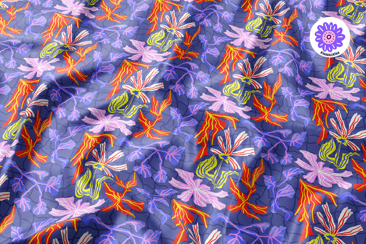 Abstract Floral Seamless Pattern, a Pattern Graphic by BAGIRA | Studio (Photo 6 of 6)
