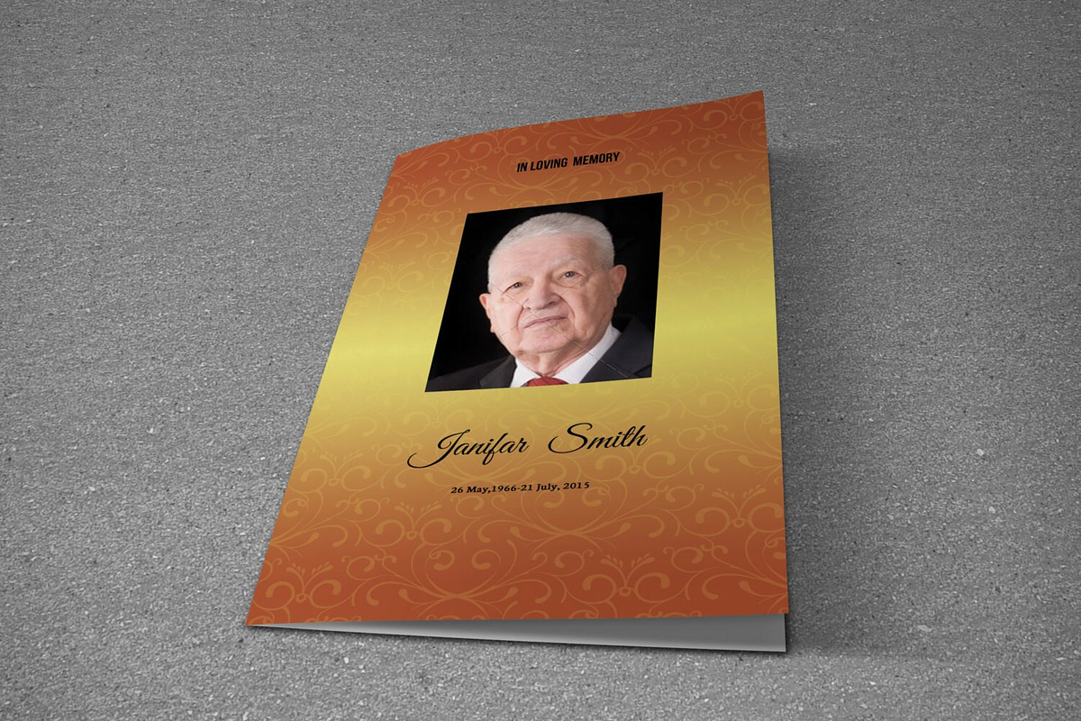Funeral Program Template, a Brochure Template by Template Shop (Photo 4 of 4)