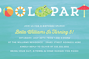 Pool Party Invite Template, an Invitation Template by origamiprints (Thumbnail 2 of 2)