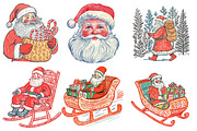 Hand-Drawn Santa Christmas Png, an Illustration by Designworld (Thumbnail 4 of 6)