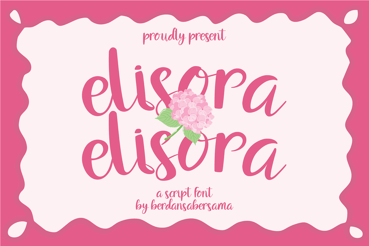 Elisora Script Font, a Script Font by Berdansabersama (Photo 1 of 9)