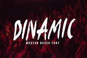 Dinamic Brush Font, a Sans Serif Font by Indotitas (Thumbnail 1 of 5)