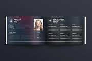 Resume Booklet Template Landscape, a Resume Template by TemplatesForest (Thumbnail 3 of 5)