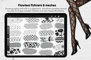 145 Lace & Mesh Procreate Brushes, a Brush Add-On by Selentaori Studio (Thumbnail 6 of 10)