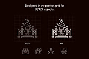 Movie Icon Art Set, an Outline Icon by Prosymbols (Thumbnail 3 of 8)